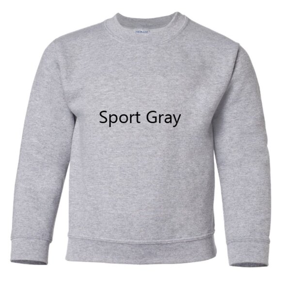 Highland Cow YOUTH Kids Unisex Sweatshirt Embroidered Love Fluffy Cows Crewneck - Picture 5 of 11